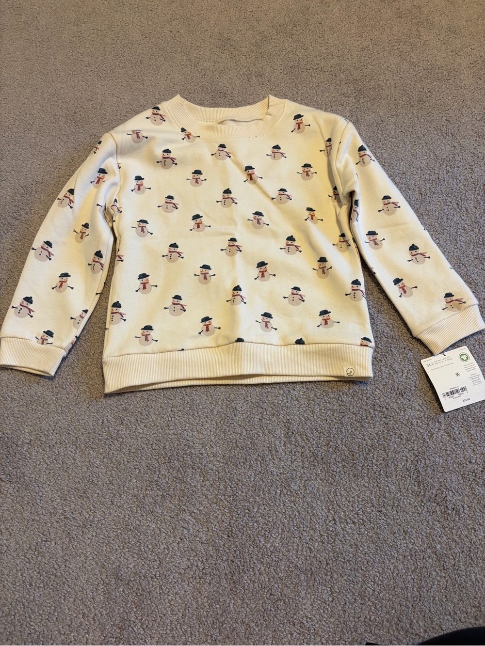 NEW w/tags Organic Little Planet by Carters Snowman Sweatshirt (Size 5T)